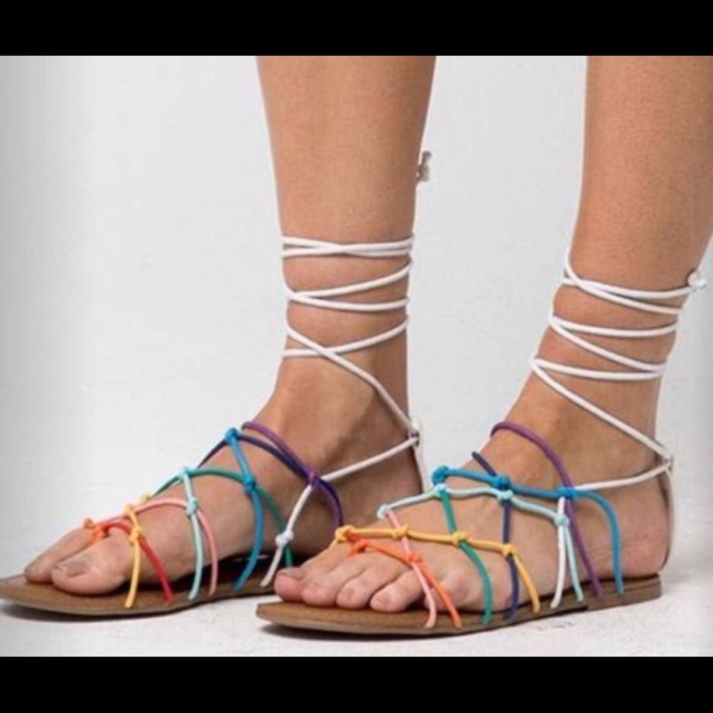 Target Mossimo rainbow sandals